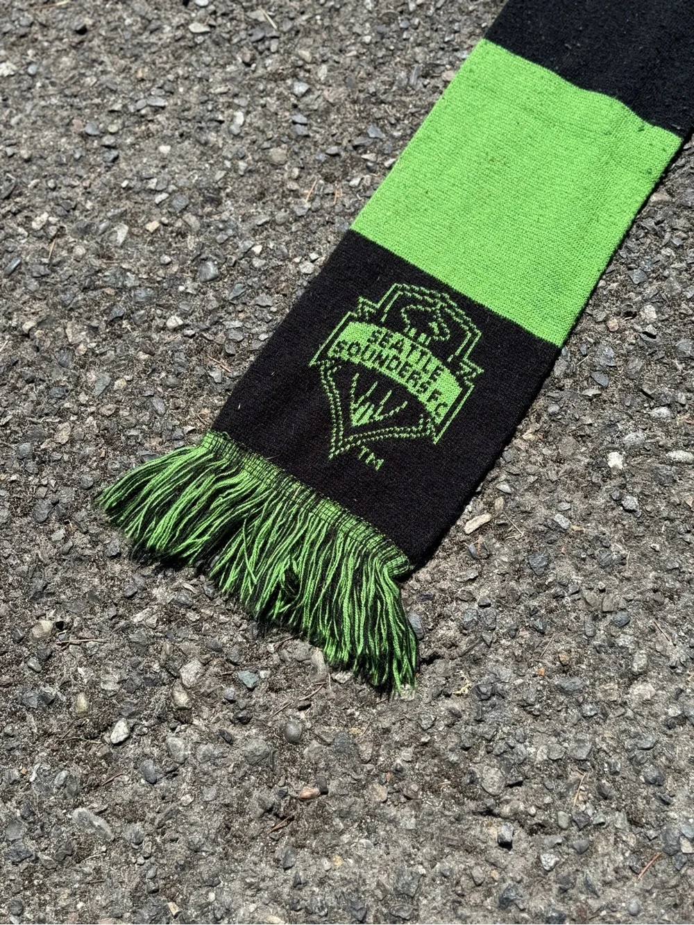 adidas Seattle Sounders FC Scarf - Neon Green & Black